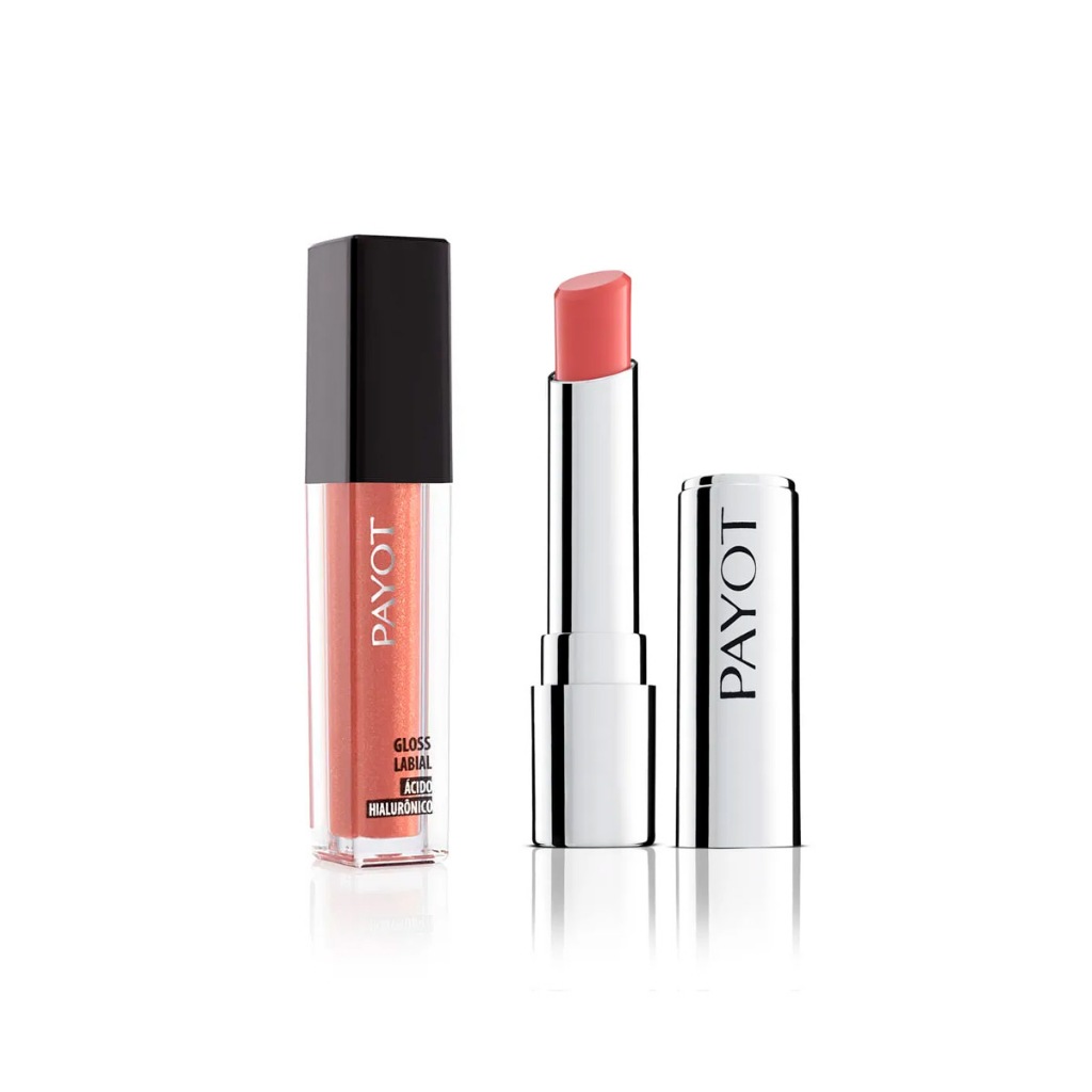 Kit Lips Payot 9: Gloss Ibiza Batom Rose — Maquiagem