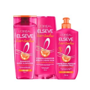 Kit Liso dos Sonhos Elseve L’Oréal Paris Shampoo 200ml Condicionador