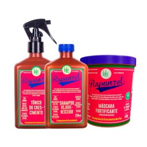 Kit Lola From Rio Rapunzel Shampoo 250ml Tônico 250ml Máscara 450g