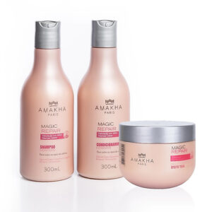 Kit Magic Repair 3 produtos: Shampoo Condicionador Máscara Efeito
