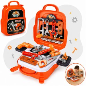 Kit Maleta Mochila De Ferramentas Infantil Criança 22 Peças Brinquedo