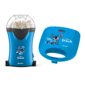 Kit Mallory Stitch Pipoqueira Elétrica 1200W Sem Óleo e Sanduicheira