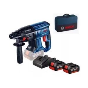 Kit Martelete Perfurado Gbh 180-li Bosch 2 Baterias 4ah Bosch