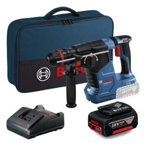 Kit Martelete Rompedor Bosch Gbh 187 LI Bateria 4 Ah Bolsa Carregador