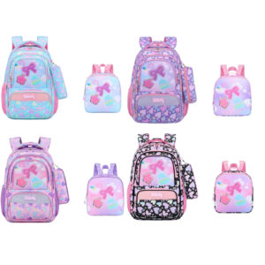 Kit Mochila 3 Peças Escolar Infantil Com Lancheira Térmica e Estojo