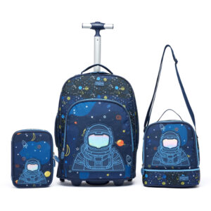 Kit Mochila Astronauta Espaçosa Lancheira Estojo Reforçada Spector — Bolsas e Mochilas