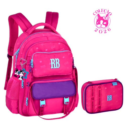 Kit Mochila de Costas com Pochete Removível e Estojo Rebecca Bonbon — Bolsas e Mochilas