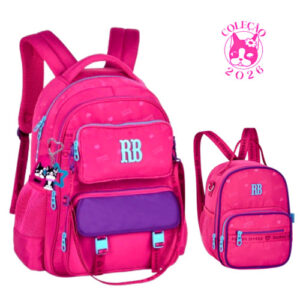 Kit Mochila de Costas com Pochete Removível e Lancheira Rebecca Bonbon