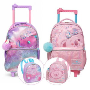Kit Mochila De Rodinha Escolar Infantil Lilica Ripilica Lancheira