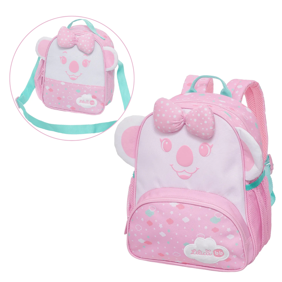 Kit Mochila Escolar Lilica Ripilica 32cm Com Alças Ajustáveis