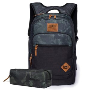 Kit Mochila Estojo Escolar Camuflado Hang Loose Original