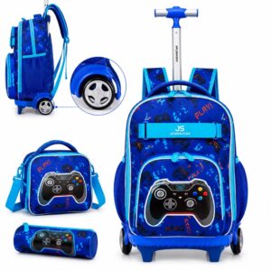 Kit Mochila Lancheira Termica Estojo Reforçado Infantil Rodinhas