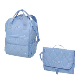 Kit Mochila Maternidade Tigor T Tigre Trocador Portátil Azul Original