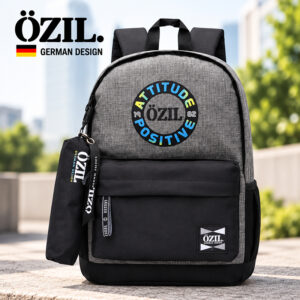 Kit Mochila Ozil com Estojo Notebook 15,6 Faculdade Escolar Trabalho