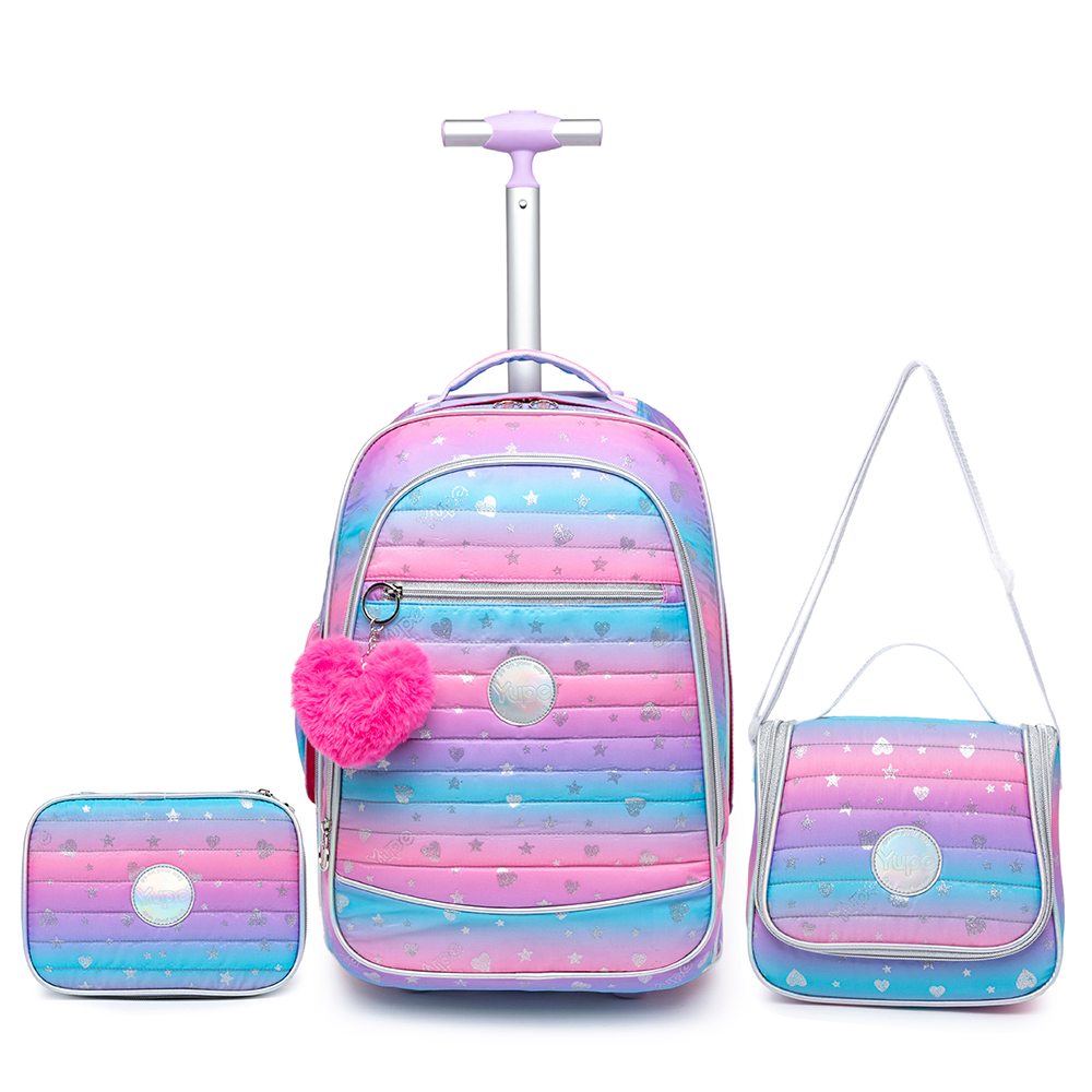 Kit Mochila Rodinhas Infantil Lancheira Estojo Viagem Yupe — Bolsas e Mochilas