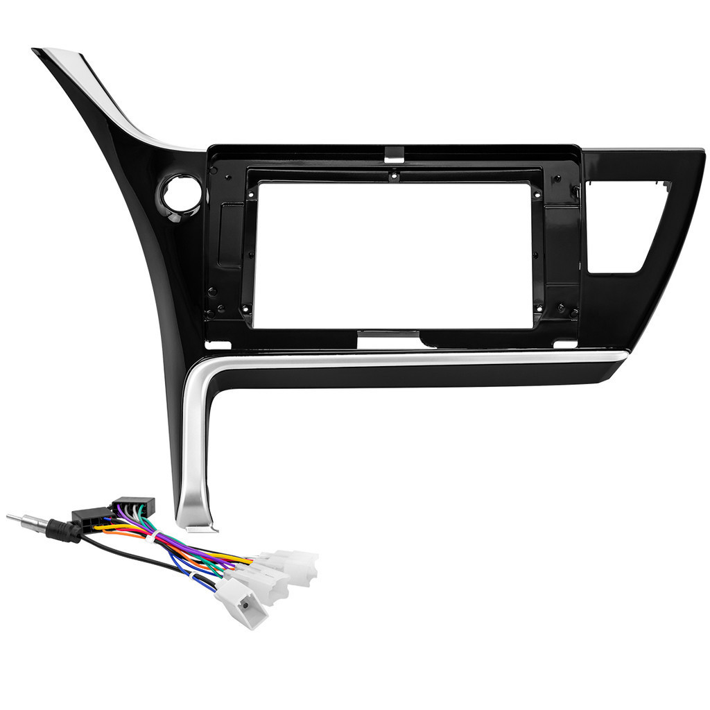 Kit Moldura Painel 10 Pol Corolla 2018 2019 2 Din Black Piano Chicote — Relógios e Óculos
