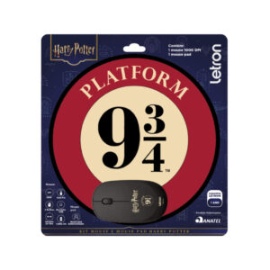 Kit Mouse e Mouse Pad Harry Potter Blister Letron Leo&Leo Leonora