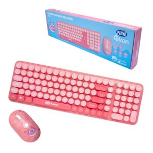 Kit Mouse e Teclado Fini Wireless com Mini Receptor Letron Leo&Leo