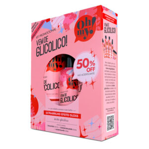 Kit Oh My Vem de Glicólico Shampoo 300ml Condicionado 300ml e