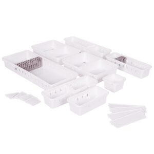 Kit Organizador de Gavetas e Armários 23 Peças