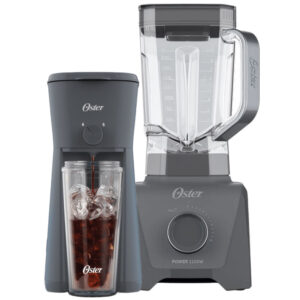 Kit Oster Gray Cafeteira Iced Coffee e Liquidificador Full 3,2L
