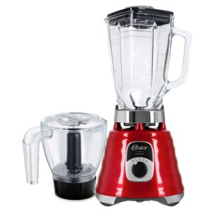 Kit Oster New Osterizer Liquidificador E Base Processadora Vermelho