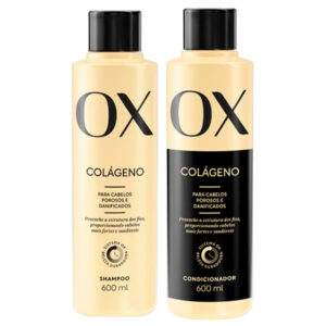 Kit OX Colágeno Shampoo 600ml Condicionador 600ml