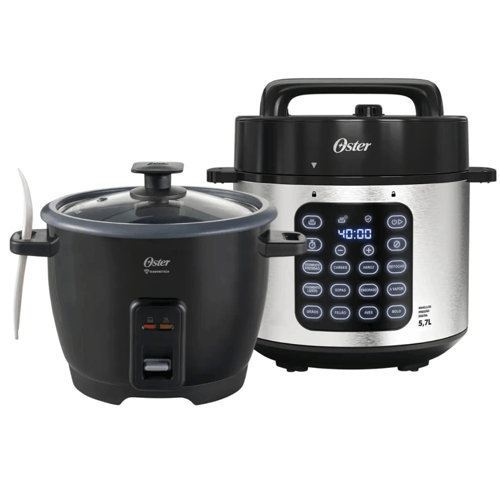 Kit Panela de Pressão e Panela de Arroz Elétrica Oster — Cozinha e Utensílios