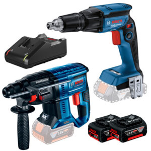 Kit Parafusadeira Drywall Gtb Martelete Rotativo Rompedor Gbh 2