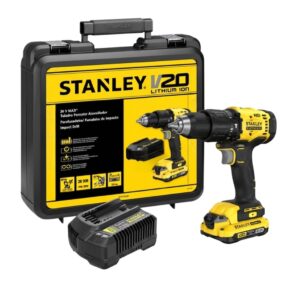 Kit Parafusadeira e Furadeira Stanley SCD701D1K 20V 13mm Com Bateria