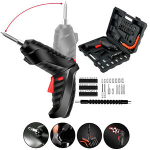 Kit Parafusadeira furadeira 48 Pçs À Bateria Carregador Usb Oferta