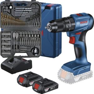 Kit Parafusadeira Furadeira Gsb 185 LI Jogo 103 Peças Bits e Brocas 2
