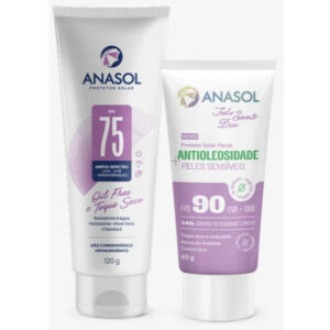 Kit Peles Sensíveis Anasol Protetor Solar Corporal Fps 75 120g