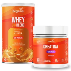 Kit Performance Whey Doce de Leite 3W 450g Creatina Monohidratada