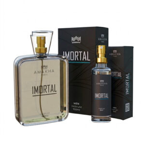 Kit Perfumado Imortal: Perfume 15ml 100ml Amakha Paris Amadeirado