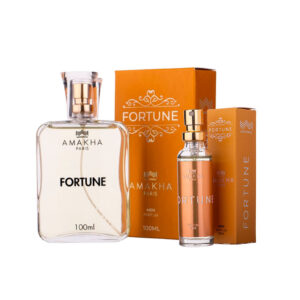 Kit Perfumado Masculino Fortune: Perfume 15ml 100ml Amakha Paris