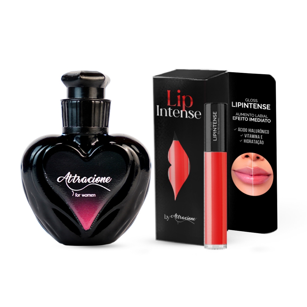 Kit Perfume Attracione Lip Intense