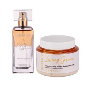 Kit Perfume Capilar 50ml Geleia Hidratante Corporal 200ml Living