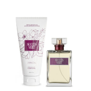 Kit Perfume Feminino Succes Vert 100ML Creme Hidratante 200G