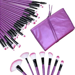 Kit Pincéis Maquiagem Profissional 32 Peças com Estojo Organizador