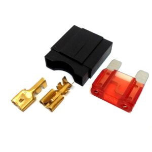 Kit Porta Fusível Lâmina Max Grande Desmontado e Fusíveis Lâmina Max