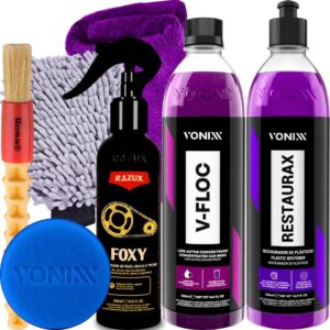 Kit Produto para Lavar Moto Renovador Shampoo Desengraxante Limpador