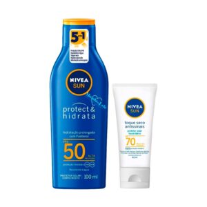 Kit Protetor Solar Nivea 100ml Toque Seco Facial