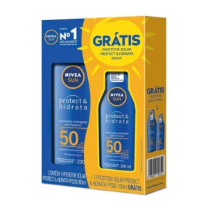 Kit Protetor Solar Nivea Sun Protect Hidrata 200ml 100ml
