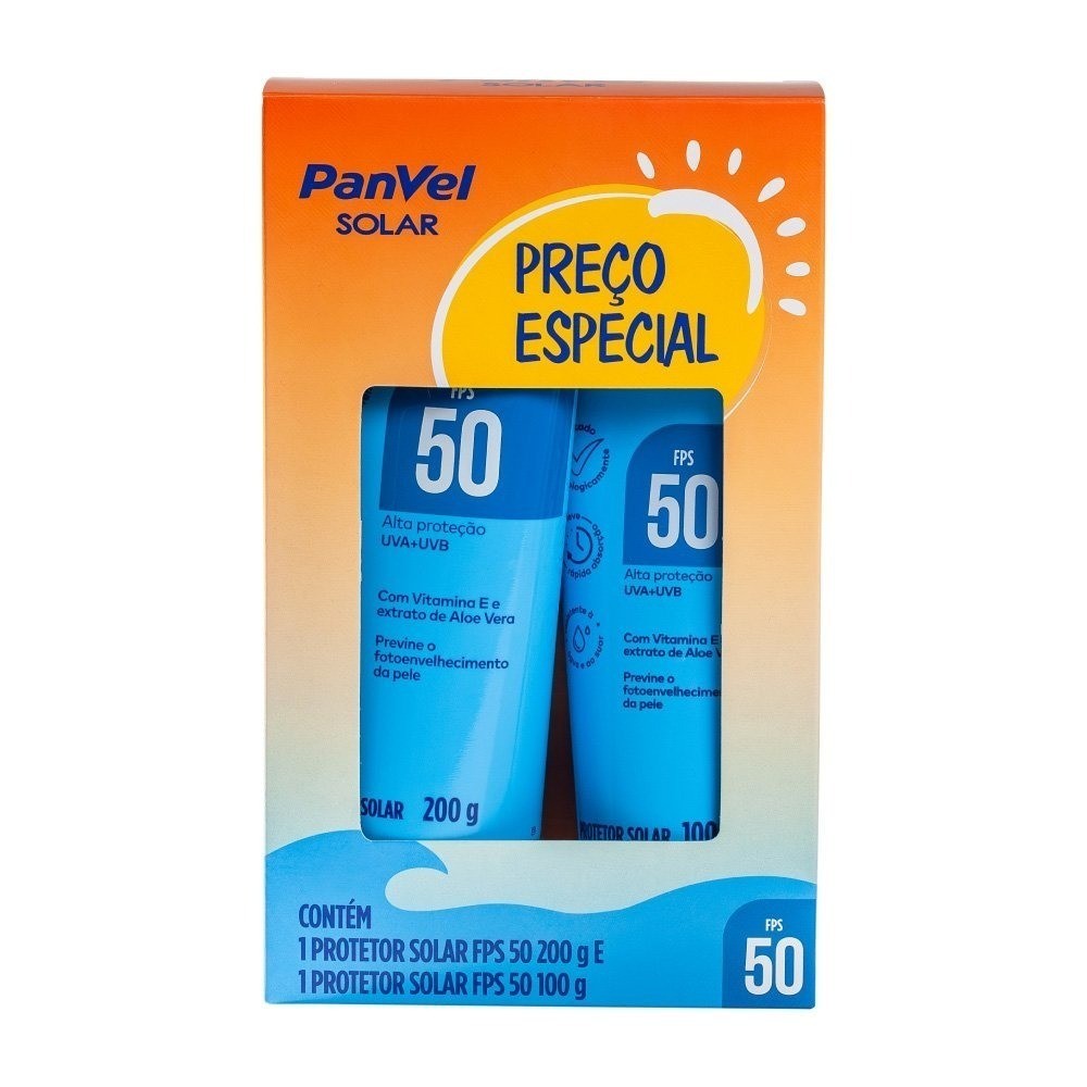 Kit Protetor Solar Panvel Fps50 200g 100g