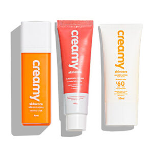 Kit Rotina Clareadora Básica Vitamina C Calming Protetor Solar — Skincare