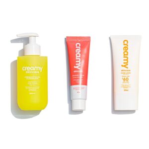 Kit Rotina Cuidado Básico Limpador Glicerinado, Gel Creme Hidratante