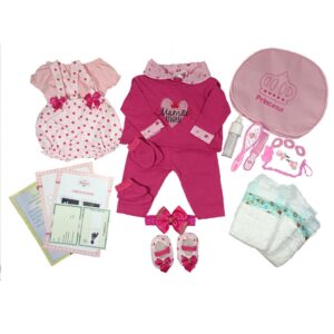 Kit Roupas Boneca Bebê Reborn Realista 25 Acessórios Veste de 45 a