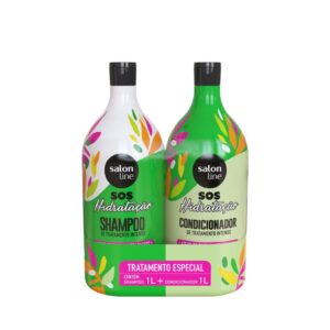Kit S.o.s Hidratação Azeite de Oliva Shampoo e Condicionador Litrão