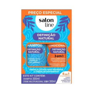 Kit Salon Line Multy Shampoo Creme Multifuncional Definição Natural
